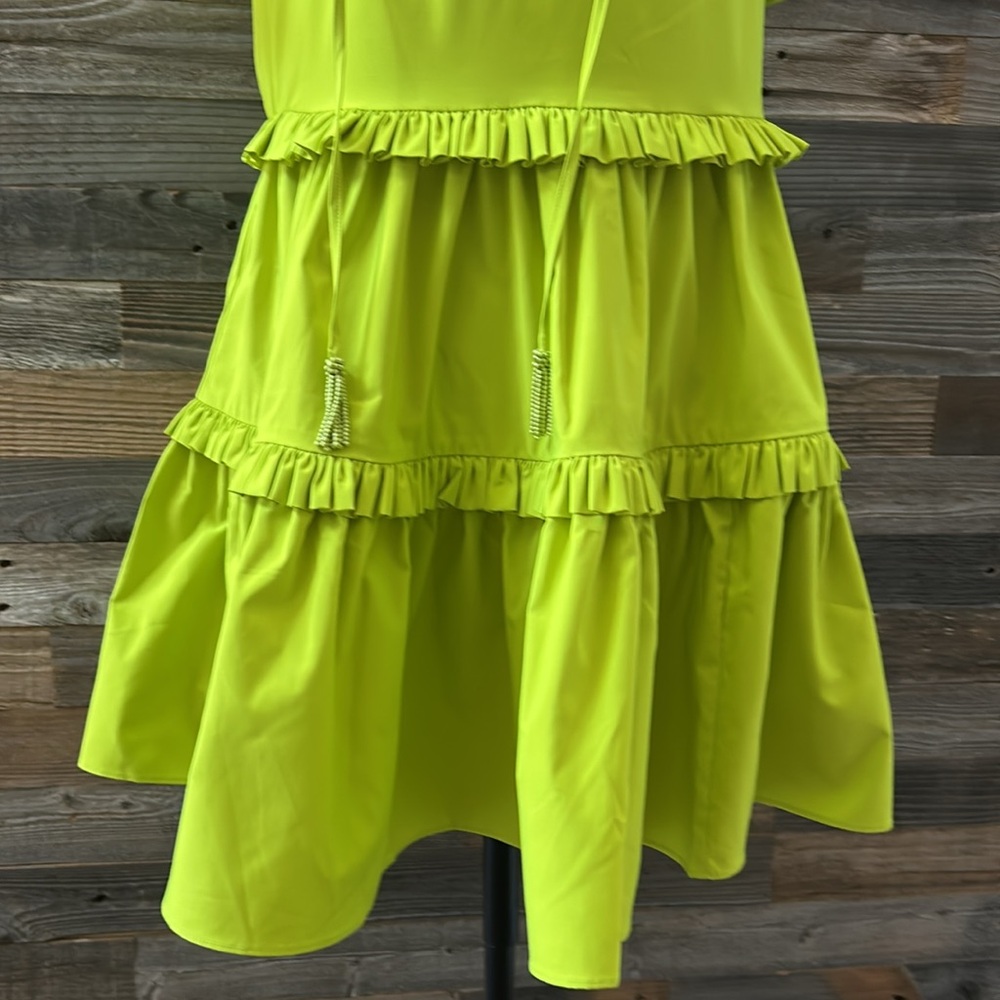 Alden Adair Hallie Ruffle Dress in Citrus Size Small NWT - Picture 6 of 12